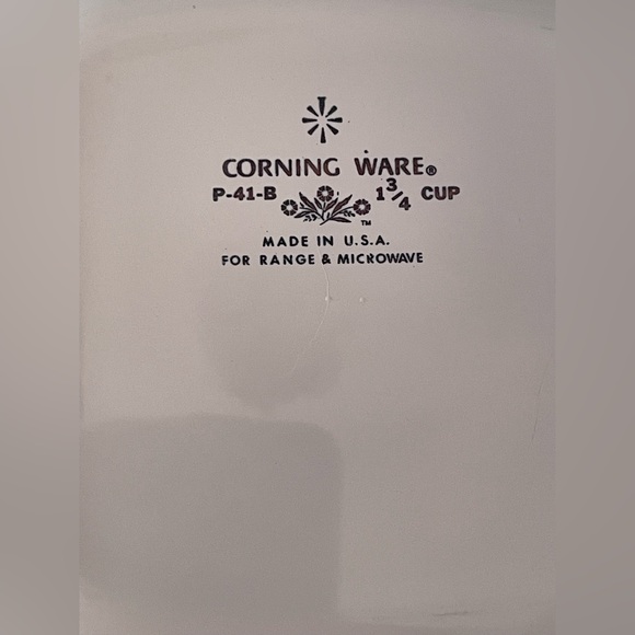 Vintage CorningWare Blue Cornflower P-41-B 1¾ Petite Pan Set:3 Casserole Dishes - Picture 9 of 15